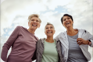 Women Smiling Together